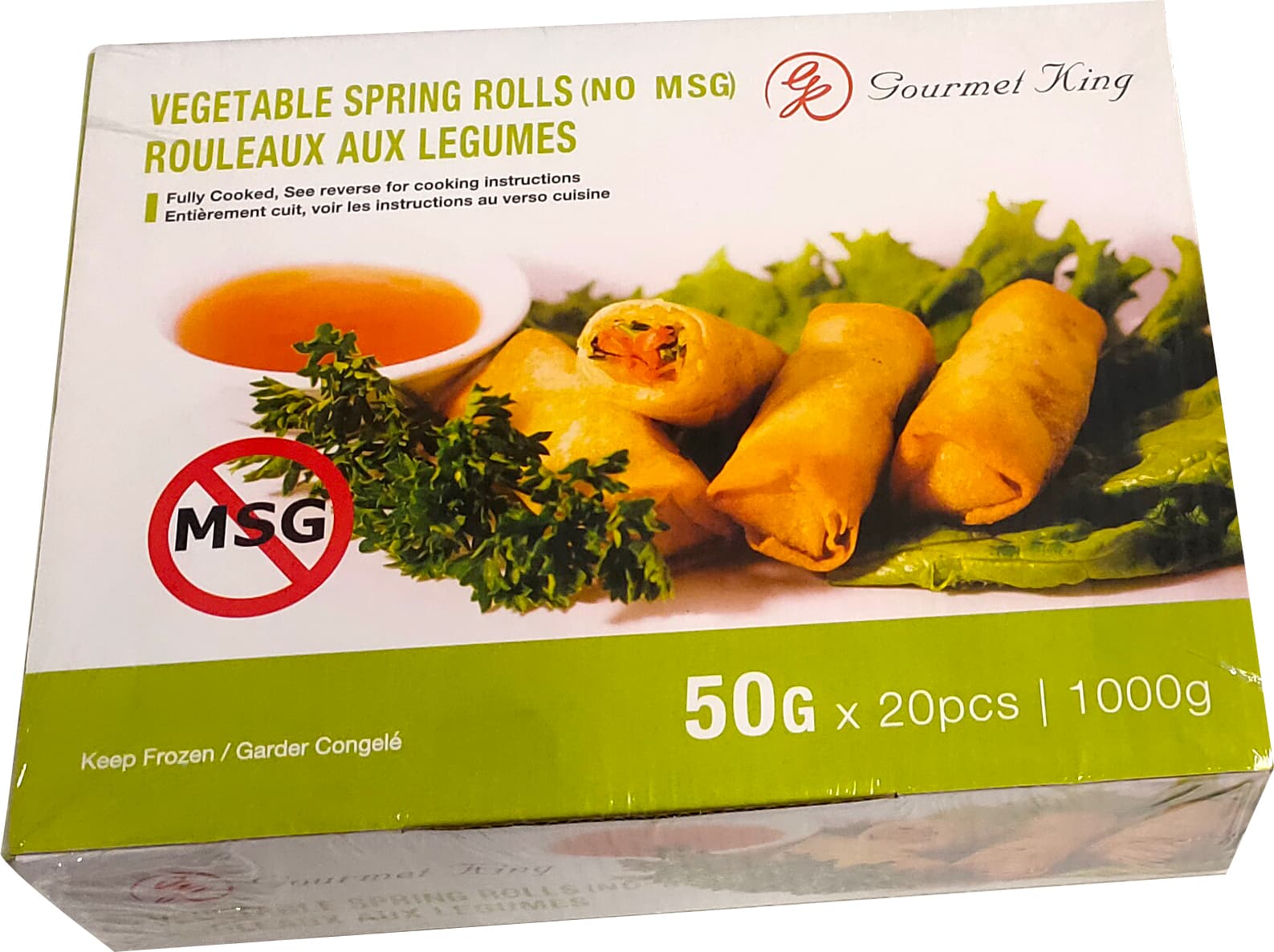 SPRING ROLLS VEGETABLES 50 G GK 10/20 pcs